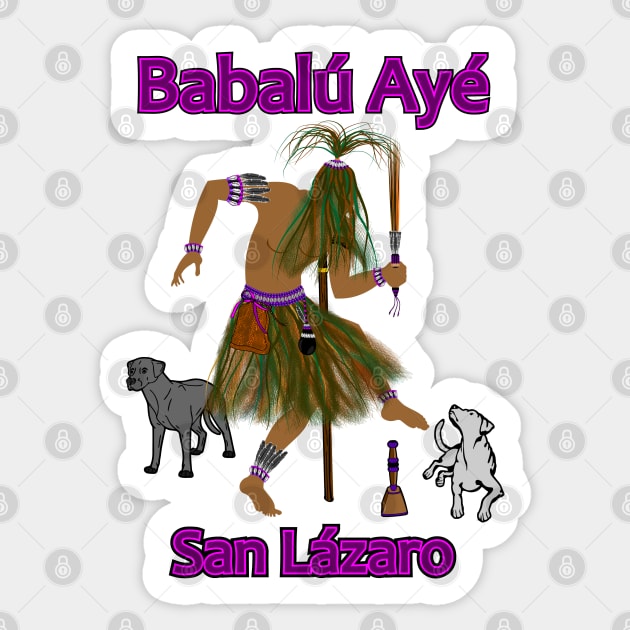 Babalú ayé / San lázaro Sticker by Korvus78